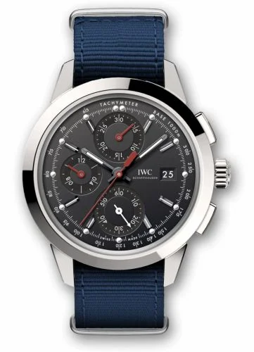 IWC Ingenieur Chronograph Custom Stainless Steel / Black-Red / NATO IW3808-DE (IW3808DE)